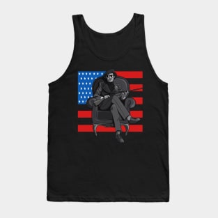 Black Panther Party USA Flag Tank Top